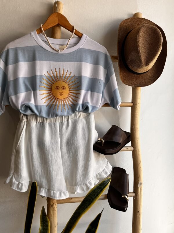 Remera Argentina CELESTE Y BLANCO