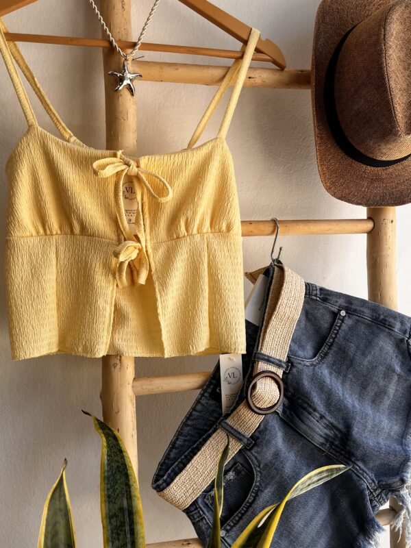 Top Chaleco Coco Amarillo