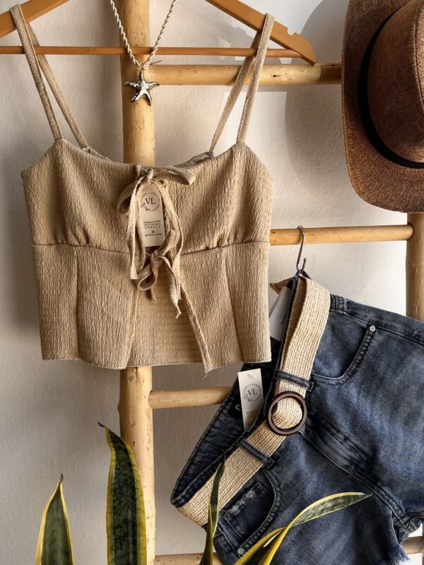 Top Chaleco Coco Beige